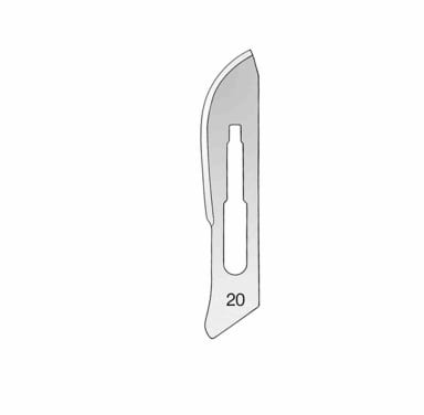 KLS Martin Scalpelmesjes Steriel Fig 20 (100 stuks)