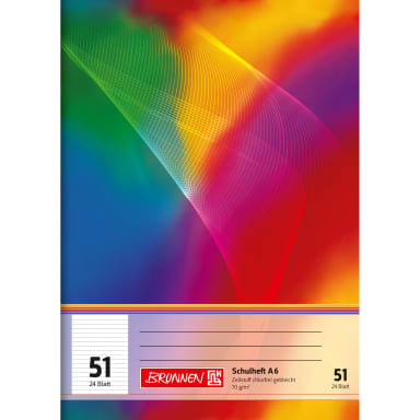 Brunnen exercise book A6 80 g 24 sheets ruled
