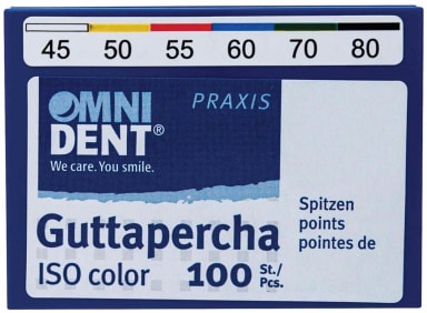 Omnident Guttaperchaspitzen Color Gr. 015-040 White-black