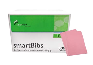 Smartdent SmartBibs Patient Napkins Pink