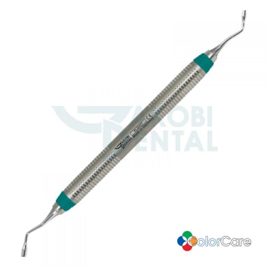 Plugger & Condenser PLGH 2, smooth, working tips diameters 2.0 - 2.7mm, ColorCare handle # 7, Colour: turquoise