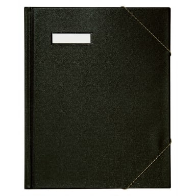 Elba circulation folder colors A4 PVC corner elastic black