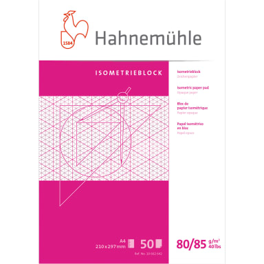 Hahnemühle isometric pad A4 diamond ruled 50 sheets