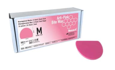Arti-Pink Bite Wax pink oval M 3mm 24St