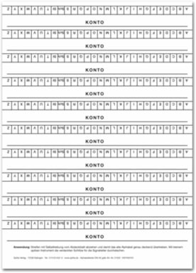 Alphabetblatt A4 blau sk (f.Adrema A5)St