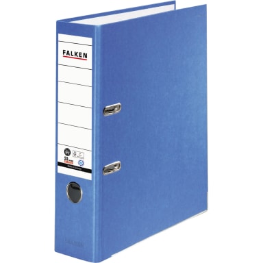 Falken ring binder Recycolor A4 80 mm paper blue