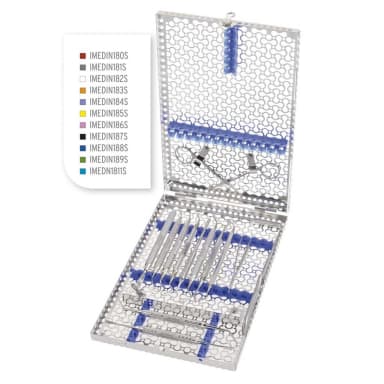 Hu-Friedy IMS Cassette INF DIN 18 Chirurgisch Rood