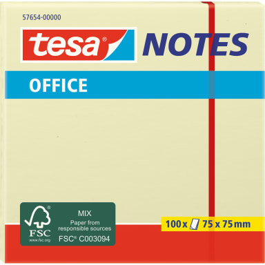 tesa sticky notes Office Notes 75x75 mm 100 sheets yellow