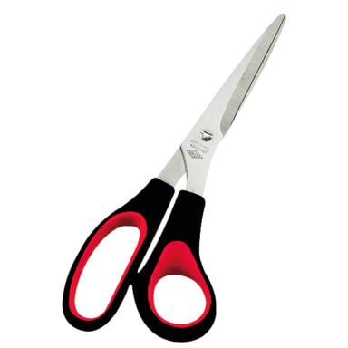 Wedo scissors 21.0 cm stainless steel soft grip black/red