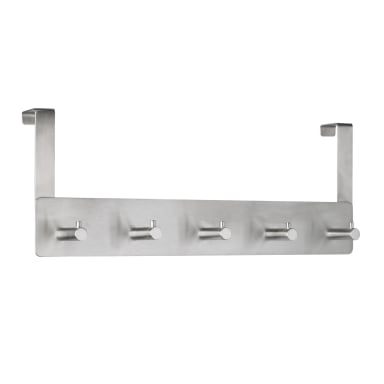 Alco door coat rack 13.5x7.5x35 cm metal silver