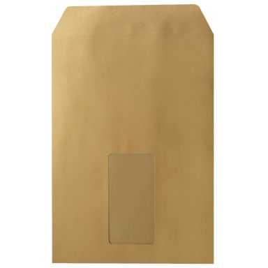 Soennecken mailing bag C5 with window self-adhesive 25 pieces kraft brown
