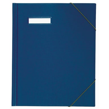 Elba circulation folder colors A4 PVC corner elastic blue