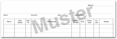 Krankenblatt P1 weiß Seitgel. 100St