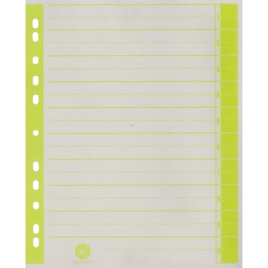 Divider sheet recycled cardboard A4 100 pieces chamois/yellow