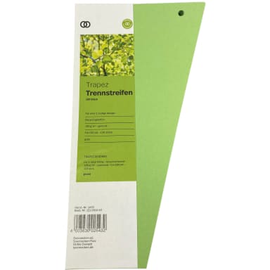 Soennecken oeco divider strip 12.5/6.5x24 cm 100 pieces green