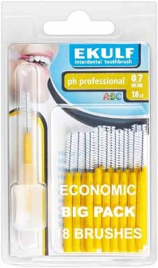 EKULF Interdental Brushes Ph Professional Yellow, 0,7mm