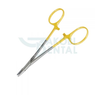 Needle holder Derf NH 5032, 115mm, beaks serrated, stainless steel, Tungsten Carbid inserts (TC)