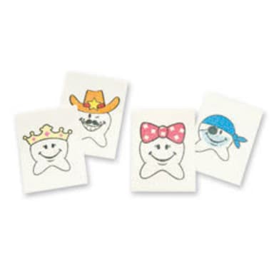 MirusMix Tattoos Glittertanden (144 stuks)
