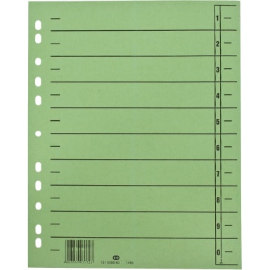 Soennecken oeco divider sheet A4 230 g cardboard 100 pieces green