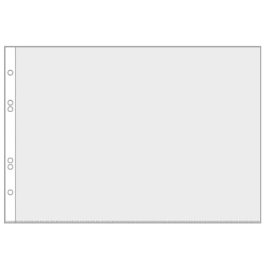 Veloflex punched pocket A4 landscape 10 pieces crystal clear