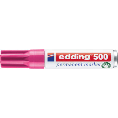 edding permanent marker 500 2-7 mm chisel tip refillable pink