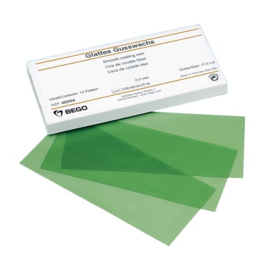 Gusswachs glatt 0,60 15St