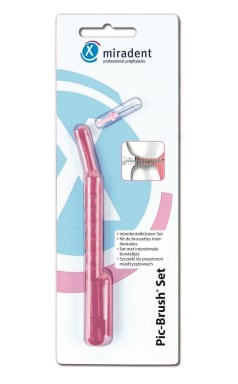 Hager & Werken Pic Penseel Roze-Transparant Set