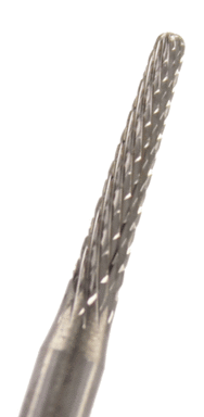 Hartmetall Konusfräser X-rund Verzahnung: Mittel (1 Packung á 6 Stück)