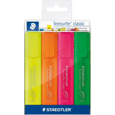 Staedtler highlighter Textsurfer classic 4 pieces assorted