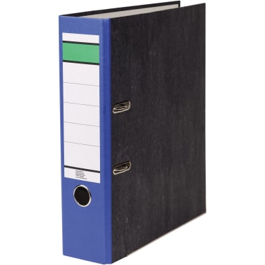 Ring binder A4 80 mm recycled board blue