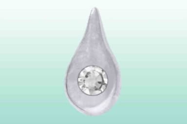 Prodent Twizzler Druppel met Diamant Witgoud
