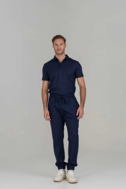 Van Laack Jersey Trousers MWM-H1 Midnight/midnight XXL