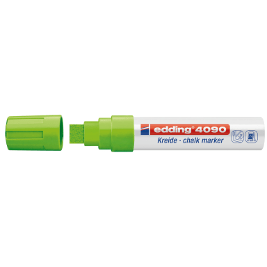 edding chalk marker 4090 4-15 mm chisel tip light green
