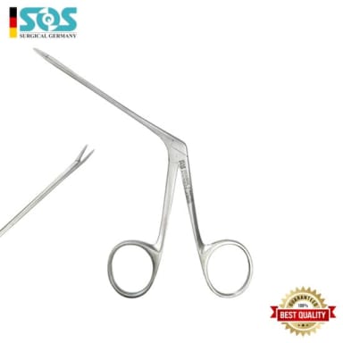Hartmann Ear Forceps, Delicate, Serrated Jaws 1.0 x 8.0 mm, 80 mm (3 ⅛")