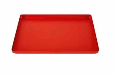 Directa Dental Aluminium Basis Bakje Ongelakt Rood