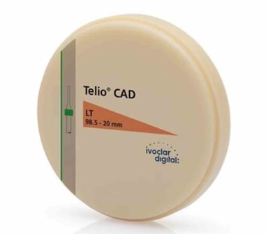 Ivoclar Telio® CAD Discs For PrograMill 98,5 x 20mm LT B3