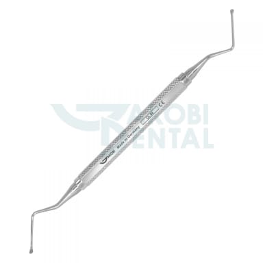 Bone curette CL 84 Lucas, handle # 3, stainless steel 