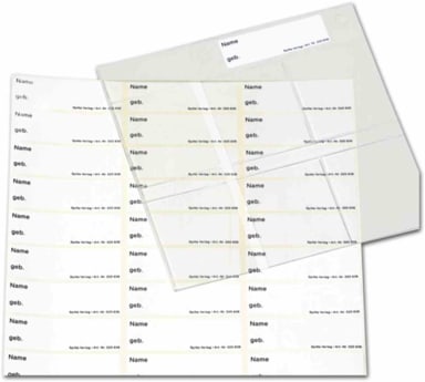 Aufkleber f. Rö-Sammeltasche Blatt