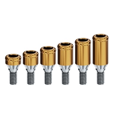 Locator Classic für Camlog / BioHorizons – Tapered Internal / Tapered Plus / Tapered Pro - Plattform Ø 3,5 mm – Gelb - GH 0 mm