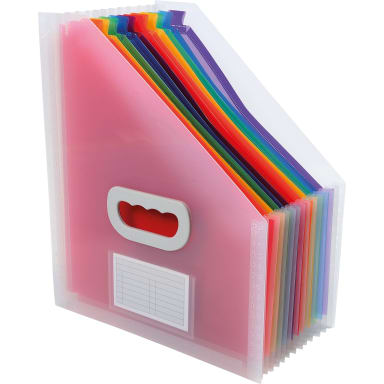 Exacompta CRYSTAL magazine file 12 compartments PP