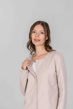 Van Laack 2in1 Shirt Longsleeve Sand/white XS