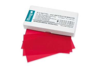 SCHULER-DENTAL Zadel-/voeringwas 0,7 mm (15 vellen)