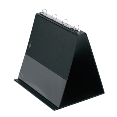 Veloflex desk flipchart A4 landscape 4 rings 10 pockets black