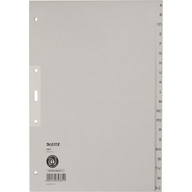 Leitz index divider set A-Z A4 20-part paper grey