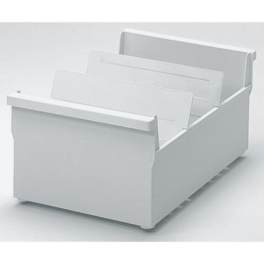helit index card tray A5 landscape for 1,200 cards PS light grey