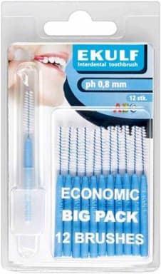 EKULF Interdental Brushes Ph Blue, 0,8mm