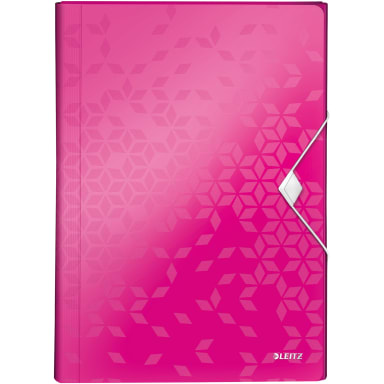 Leitz expanding file WOW A4 6 compartments PP pink