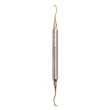 Gracey Curettes, Anatomical Hollow Handle Ø10 mm, Titanium Coated, 175 mm, Fig. 5-6