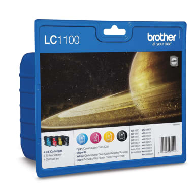 Brother ink cartridge LC1100VALBP black/cyan/magenta/yellow 4 pieces
