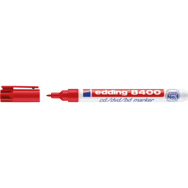 edding CD/DVD marker 8400 0.5-1 mm bullet tip red